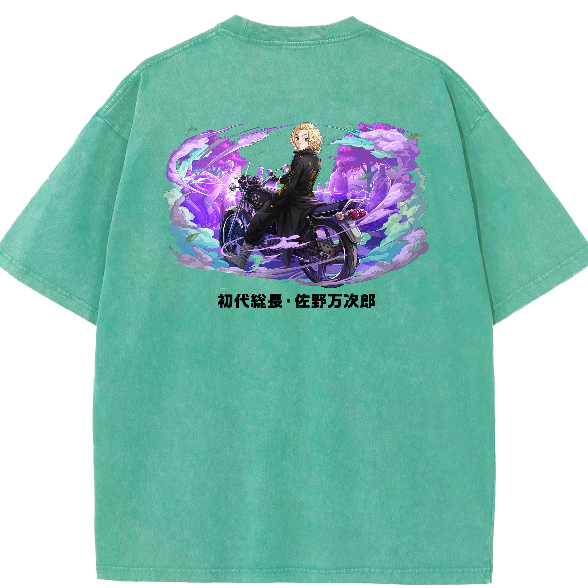（画像用） 東京リベンジャーズ Tokyo Revengers 綿100% ヴィンテージ風 半袖Tシャツ（背面プリント）